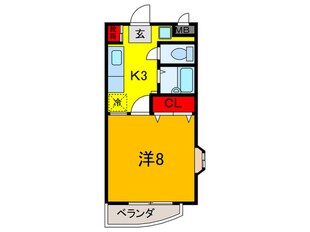 北口ハイツⅠの物件間取画像